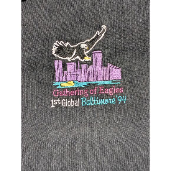 Vintage 1994 “Gathering of Eagles” Zippered Tote Bag - Picture 4 of 7